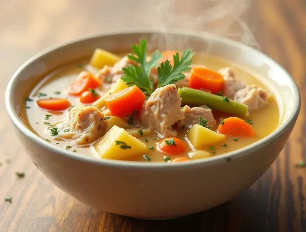 leftover turkey soup