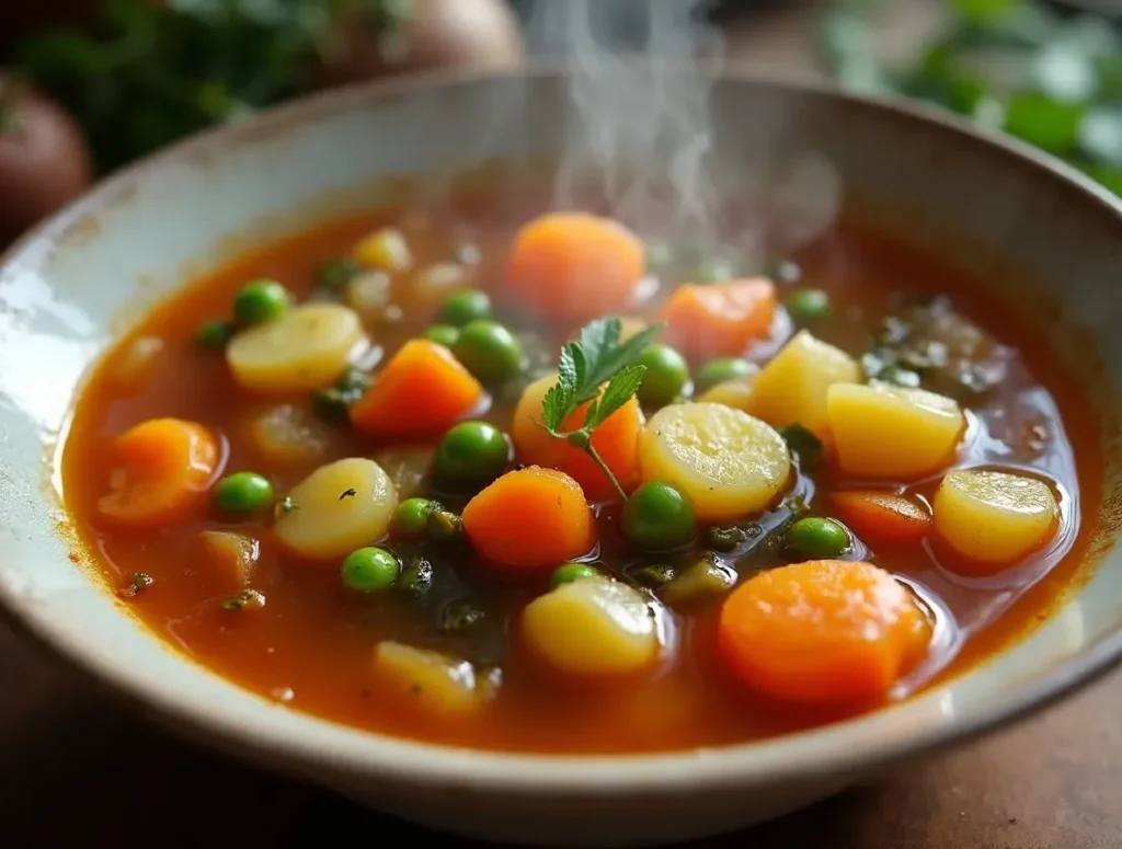 slow cooker vegetable soup