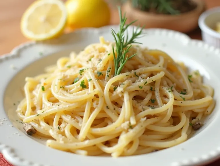white pasta